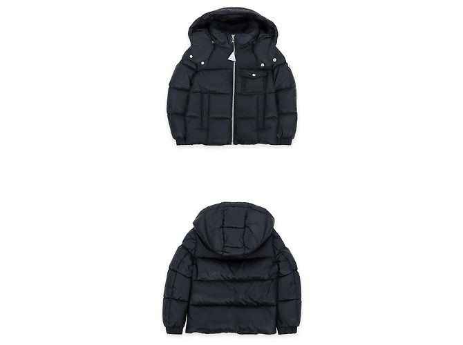 Giacca imbottita in piumino EDUARD Moncler Kids (Navy) Nero - vista 2
