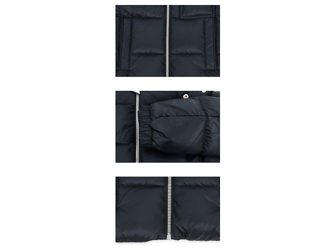 Giacca imbottita in piumino EDUARD Moncler Kids (Navy) Nero - vista 4