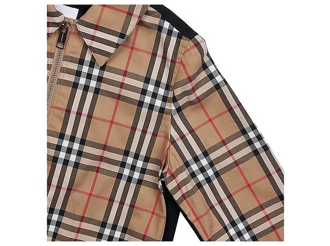 Burberry Boy's Checked Cotton Harrington Jacket Mehrfarben - Ansicht 4