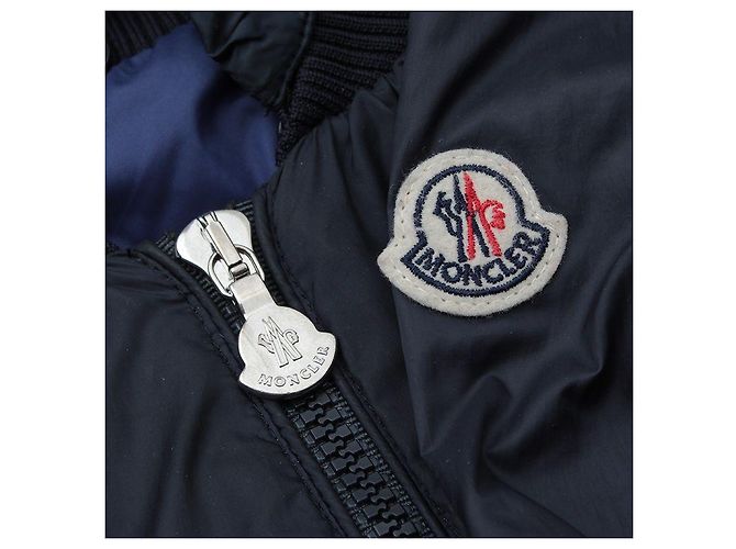 Moncler Giacca a vento con cappuccio blu notte per bambini (anni) - vista 4