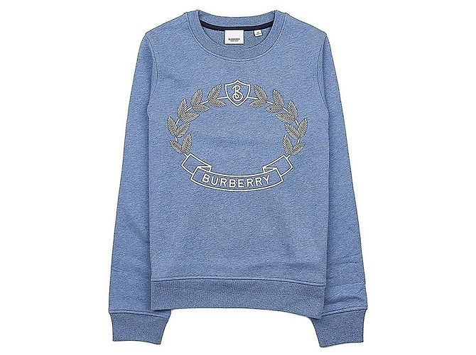 Burberry Sweatshirt aus Baumwolle mit Eichenblatt-Wappen für Mädchen EXPL CREST Blau - Ansicht 10