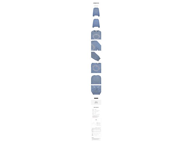 Burberry Sweatshirt aus Baumwolle mit Eichenblatt-Wappen für Mädchen EXPL CREST Blau - Ansicht 11