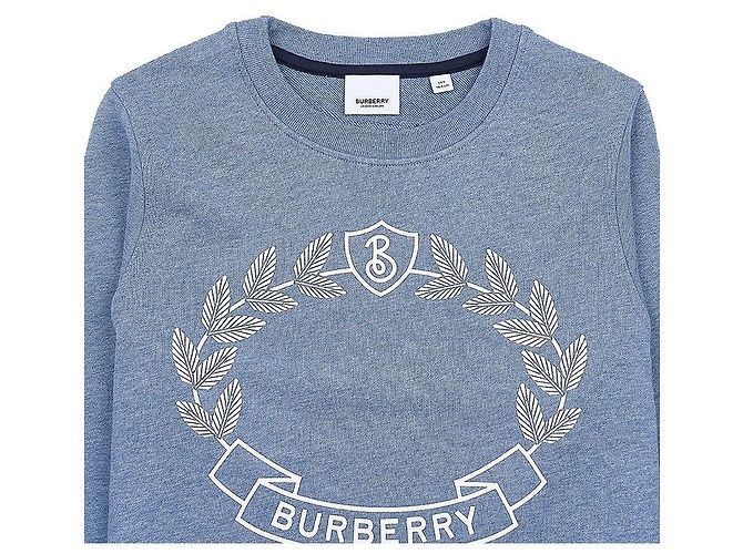 Burberry Sweatshirt aus Baumwolle mit Eichenblatt-Wappen für Mädchen EXPL CREST Blau - Ansicht 3