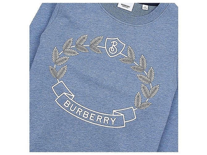 Burberry Sweatshirt aus Baumwolle mit Eichenblatt-Wappen für Mädchen EXPL CREST Blau - Ansicht 6
