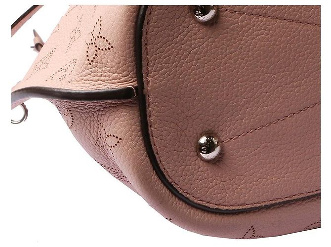 Bucket Louis Vuitton Borsa a tracolla a secchiello Mahina Girolata Rosso - vista 8