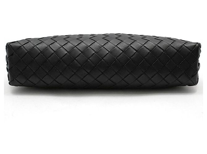 Bottega Veneta Clutch Small in Mesh Intrecciato Nero - vista 4