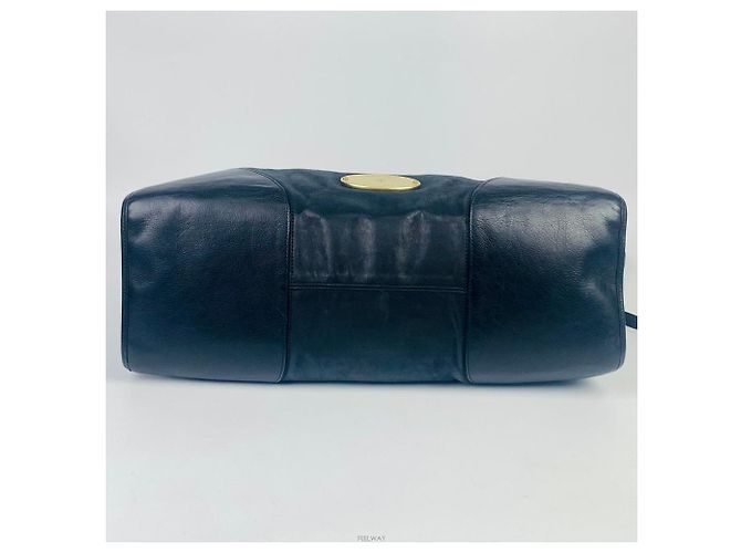Mulberry Borsa oversize strutturata in pelle nera Nero - vista 4