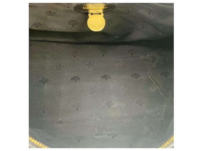 Mulberry Borsa oversize strutturata in pelle nera Nero - vista 5