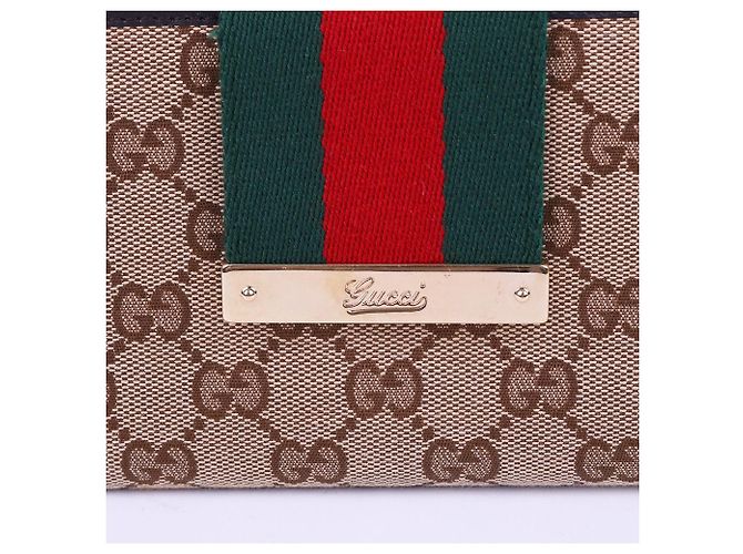 Gucci Cartera larga con solapa GG Canvas Three Stripes Multicolor - vista 2