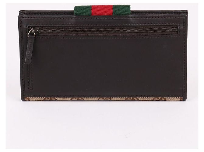 Gucci Cartera larga con solapa GG Canvas Three Stripes Multicolor - vista 4