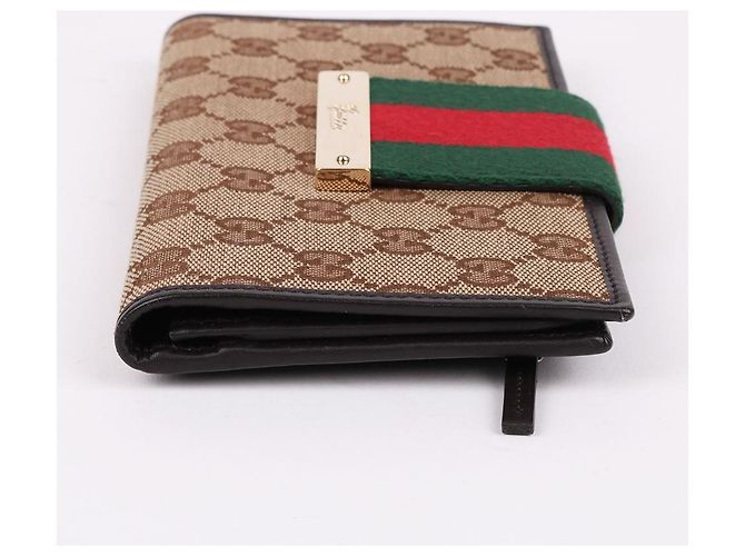 Gucci Cartera larga con solapa GG Canvas Three Stripes Multicolor - vista 5