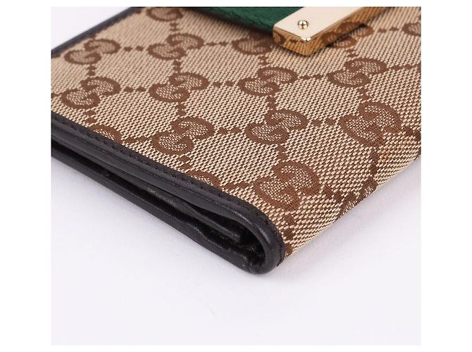 Gucci Cartera larga con solapa GG Canvas Three Stripes Multicolor - vista 7