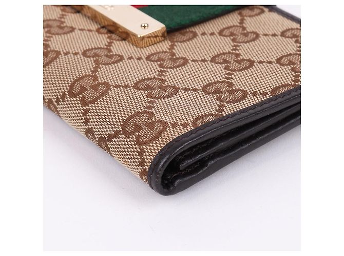 Gucci Cartera larga con solapa GG Canvas Three Stripes Multicolor - vista 8