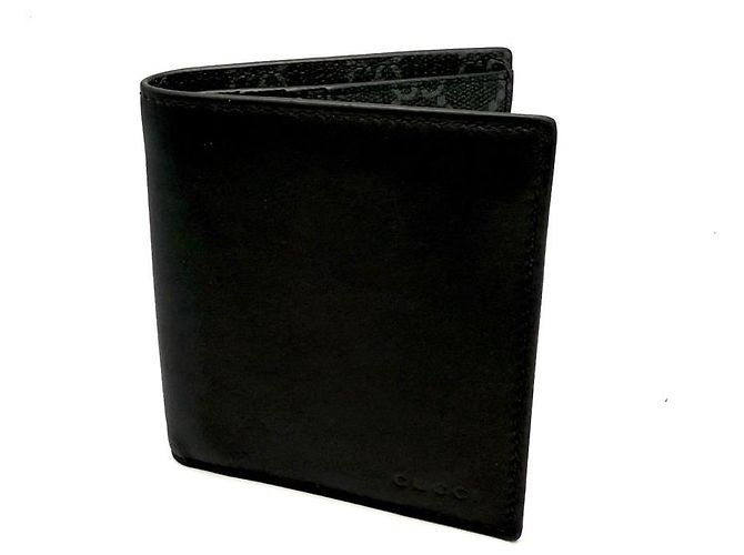 Gucci GG Emblem Embossed Compact Wallet Black - view 10