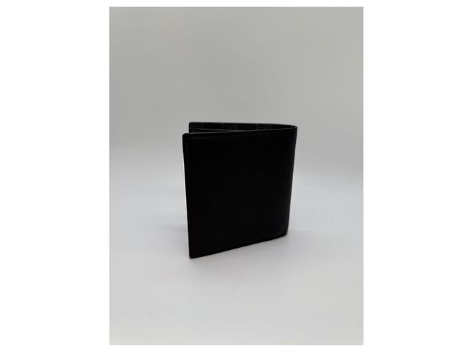 Gucci GG Emblem Embossed Compact Wallet Black - view 11