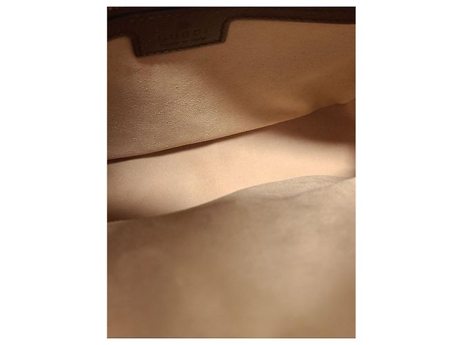 Gucci Piccola borsa a tracolla GG Supreme Horsebit marrone - vista 5