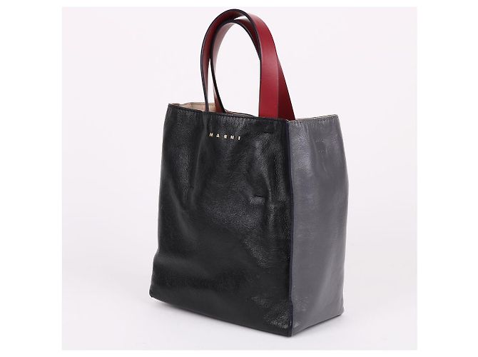 Marni Bicolor Museeau Small Shoulder Bag Brown - view 3