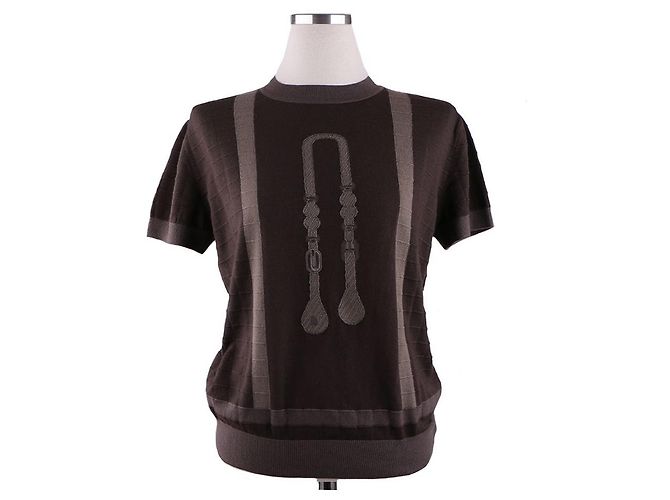 Hermès Suéter de manga corta Coaching Multicolor - vista 12