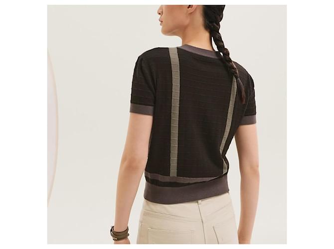 Hermès Suéter de manga corta Coaching Multicolor - vista 6