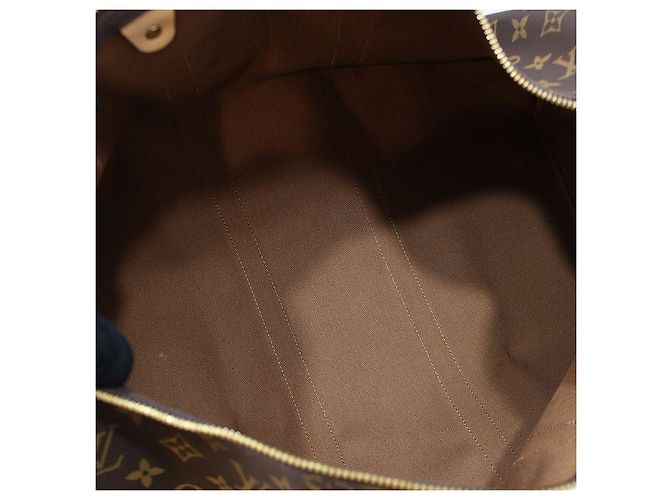 Louis Vuitton Borsa da Viaggio Monogram Bandoulière Keepall Borsa a Spalla Marrone - vista 15