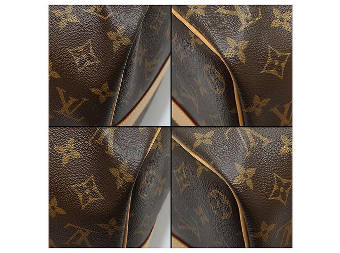 Louis Vuitton Borsa da Viaggio Monogram Bandoulière Keepall Borsa a Spalla Marrone - vista 16