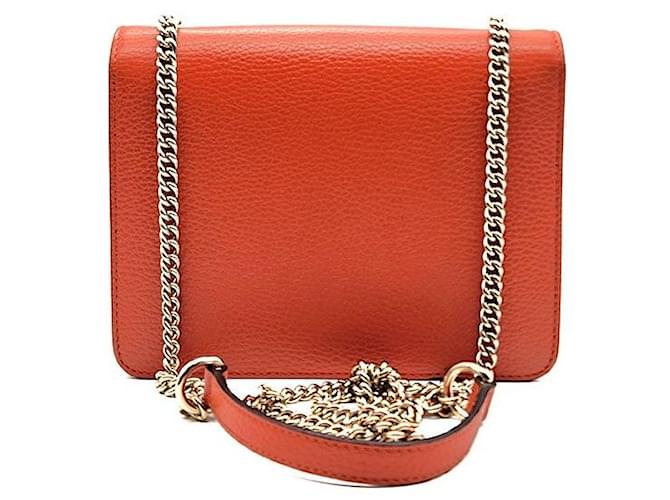 Gucci Borsa a tracolla Interlocking GG Rosso - vista 3