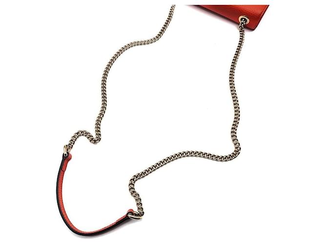 Gucci Borsa a tracolla Interlocking GG Rosso - vista 5