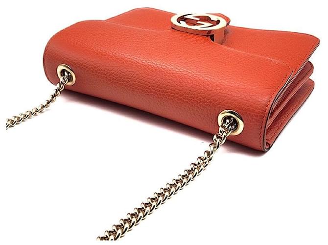Gucci Borsa a tracolla Interlocking GG Rosso - vista 6
