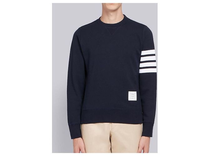 Thom Browne Engineered Stripe Crew Sweat Blue - view 13