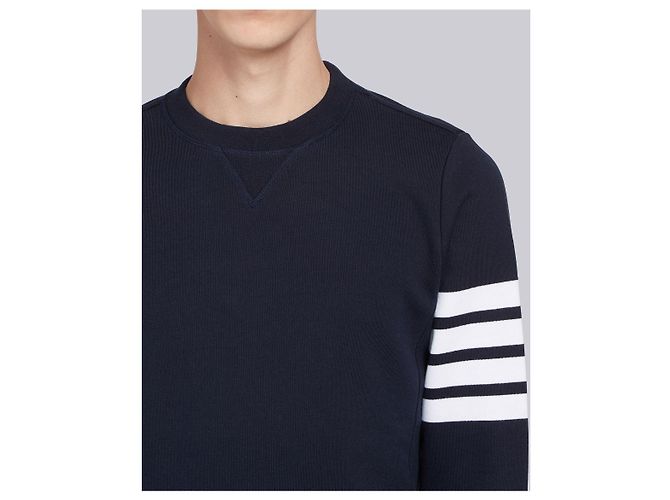 Thom Browne Engineered Stripe Crew Sweat Blue - view 7