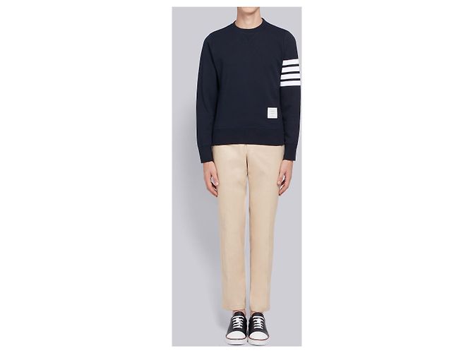 Thom Browne Engineered Stripe Crew Sweat Blue - view 8