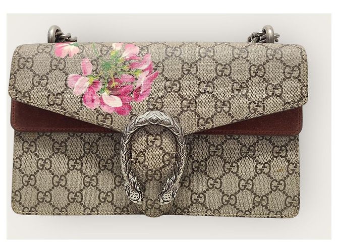 Gucci Borsa a tracolla GG Supreme Flower Bloom Dionysus con catena Medium Multicolore - vista 2