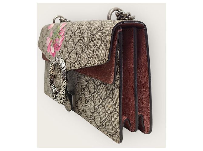Gucci Borsa a tracolla GG Supreme Flower Bloom Dionysus con catena Medium Multicolore - vista 3