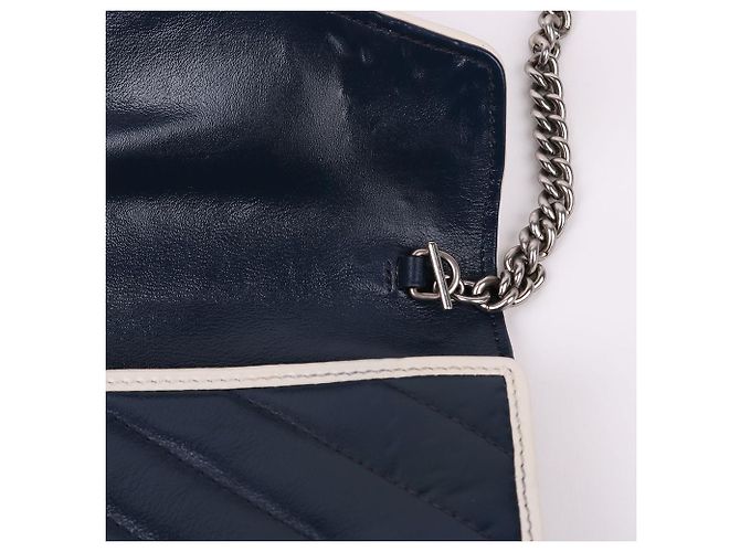 Gucci Borsa a tracolla WOC Matelassé Bi-Color Blu - vista 7