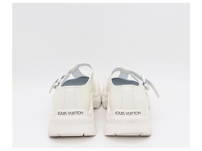 Louis Vuitton Ballerine Mary Jane Ruby Symbol LV Logo Bianco - vista 4