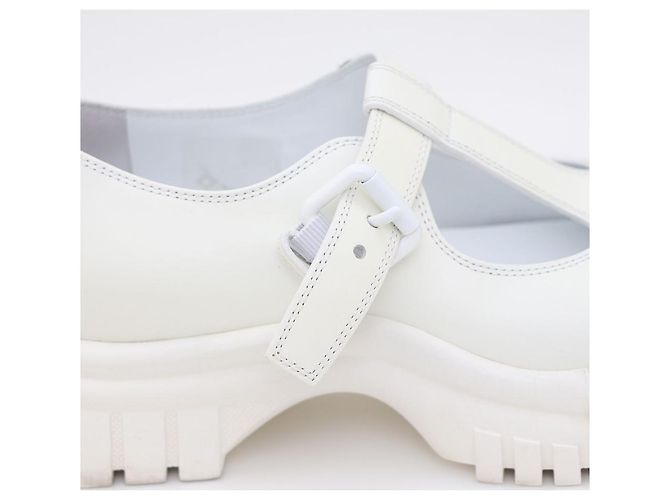 Louis Vuitton Ballerine Mary Jane Ruby Symbol LV Logo Bianco - vista 7
