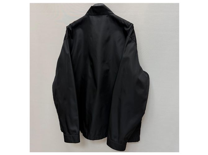Prada Giacca-camicia con logo Triangle in Re-Nylon Argento - vista 6