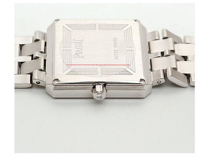 Piaget Vintage Protocol White Gold Large Men's Watch with Simple Diamond Quartz - view 14