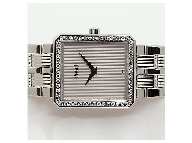 Piaget Vintage Protocol White Gold Large Men's Watch with Simple Diamond Quartz - view 22
