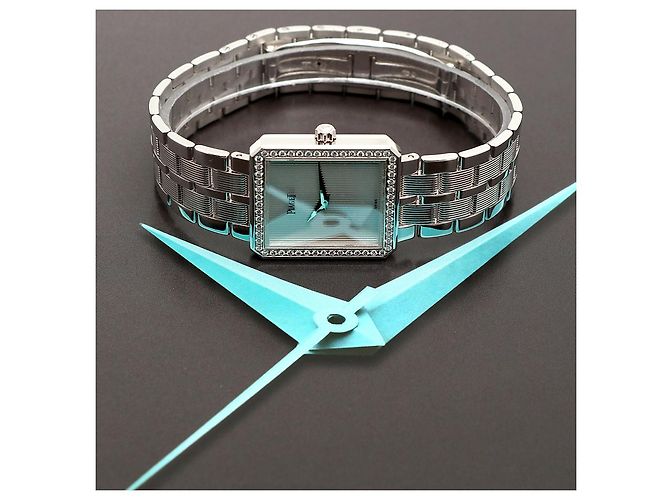 Piaget Vintage Protocol White Gold Large Men's Watch with Simple Diamond Quartz - view 27