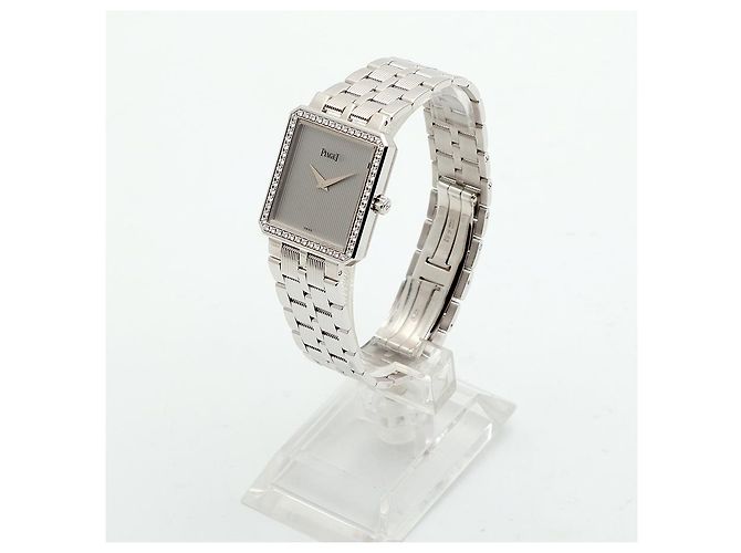 Piaget Vintage Protocol White Gold Large Men's Watch with Simple Diamond Quartz - view 5