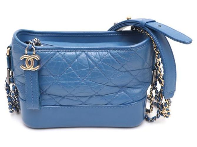 Chanel Borsa a tracolla Gabrielle Hobo Small con catena e crossbody Blu - vista 10