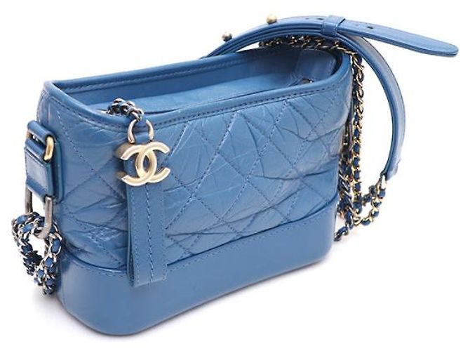 Chanel Borsa a tracolla Gabrielle Hobo Small con catena e crossbody Blu - vista 11