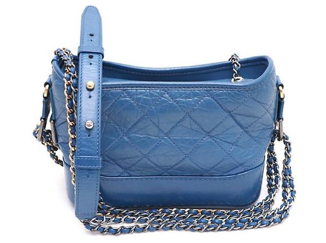 Chanel Borsa a tracolla Gabrielle Hobo Small con catena e crossbody Blu - vista 12