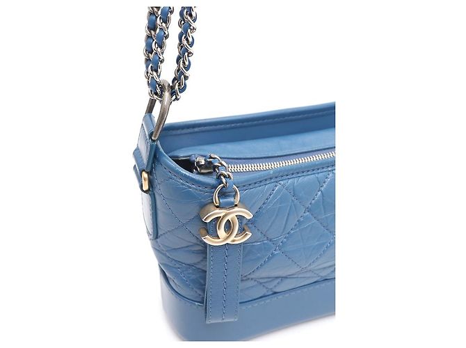 Chanel Borsa a tracolla Gabrielle Hobo Small con catena e crossbody Blu - vista 13