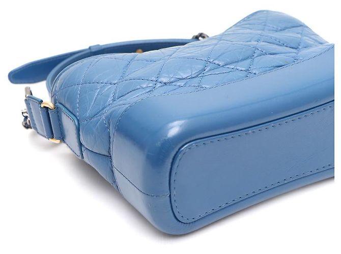 Chanel Borsa a tracolla Gabrielle Hobo Small con catena e crossbody Blu - vista 14