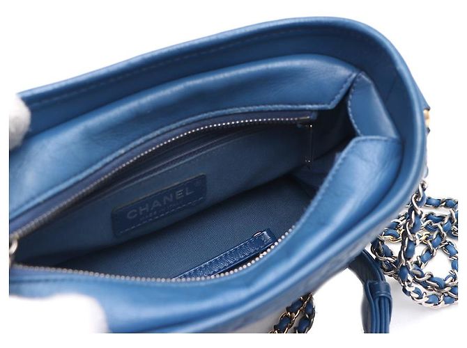 Chanel Borsa a tracolla Gabrielle Hobo Small con catena e crossbody Blu - vista 16