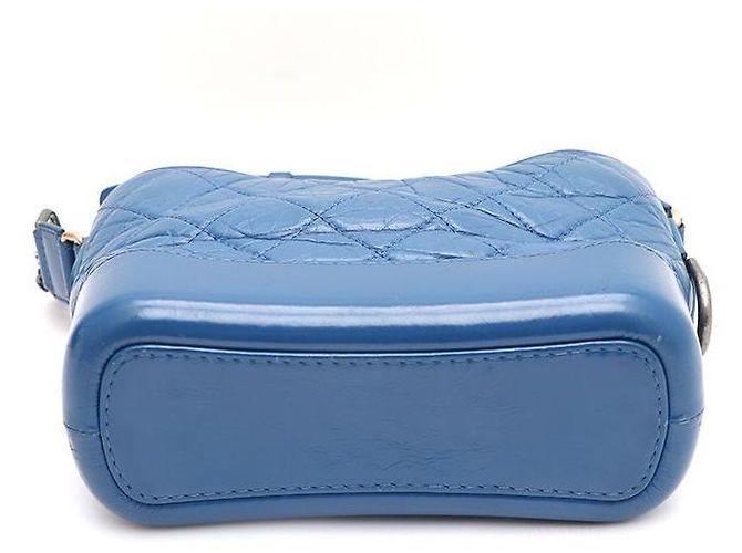 Chanel Borsa a tracolla Gabrielle Hobo Small con catena e crossbody Blu - vista 6