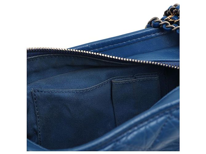 Chanel Borsa a tracolla Gabrielle Hobo Small con catena e crossbody Blu - vista 8