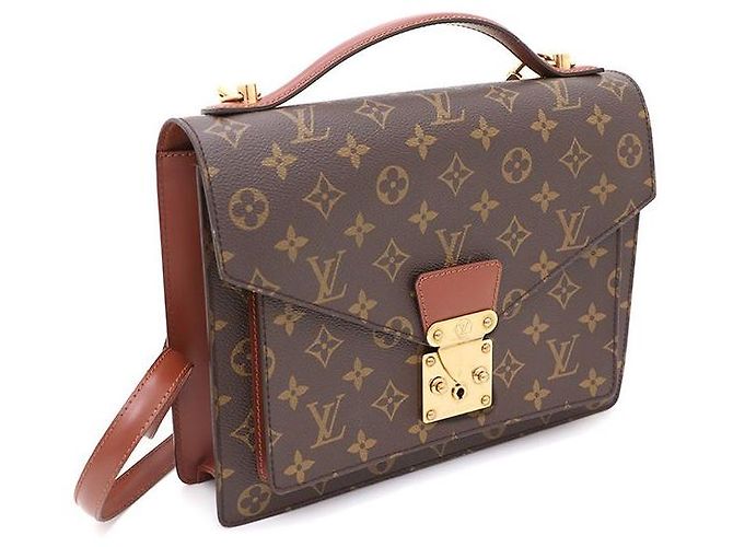 Louis Vuitton Borsa Tote e Borsa a Spalla Montsouris in Canvas Monogram Multicolore - vista 2